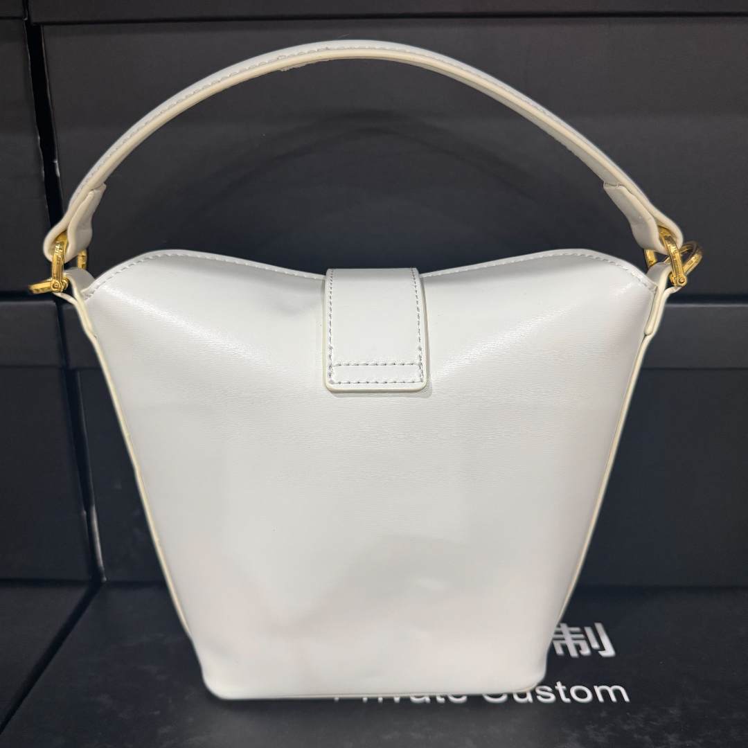 COCO DICV新款高端定制时尚女包 K花光桶 棕白色 80678