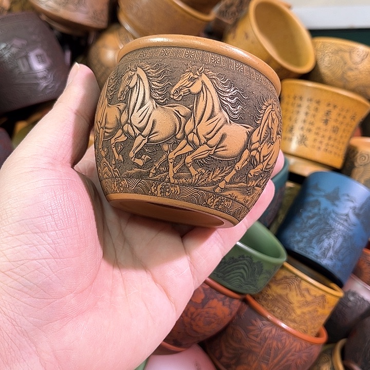 茶杯紫砂全手工紫砂主人杯