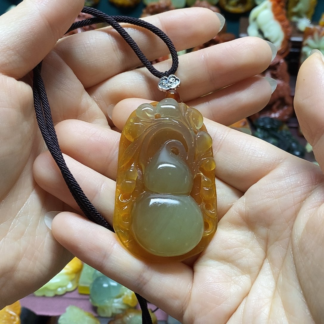 景***忧岫玉未镶嵌吊坠(赠链)