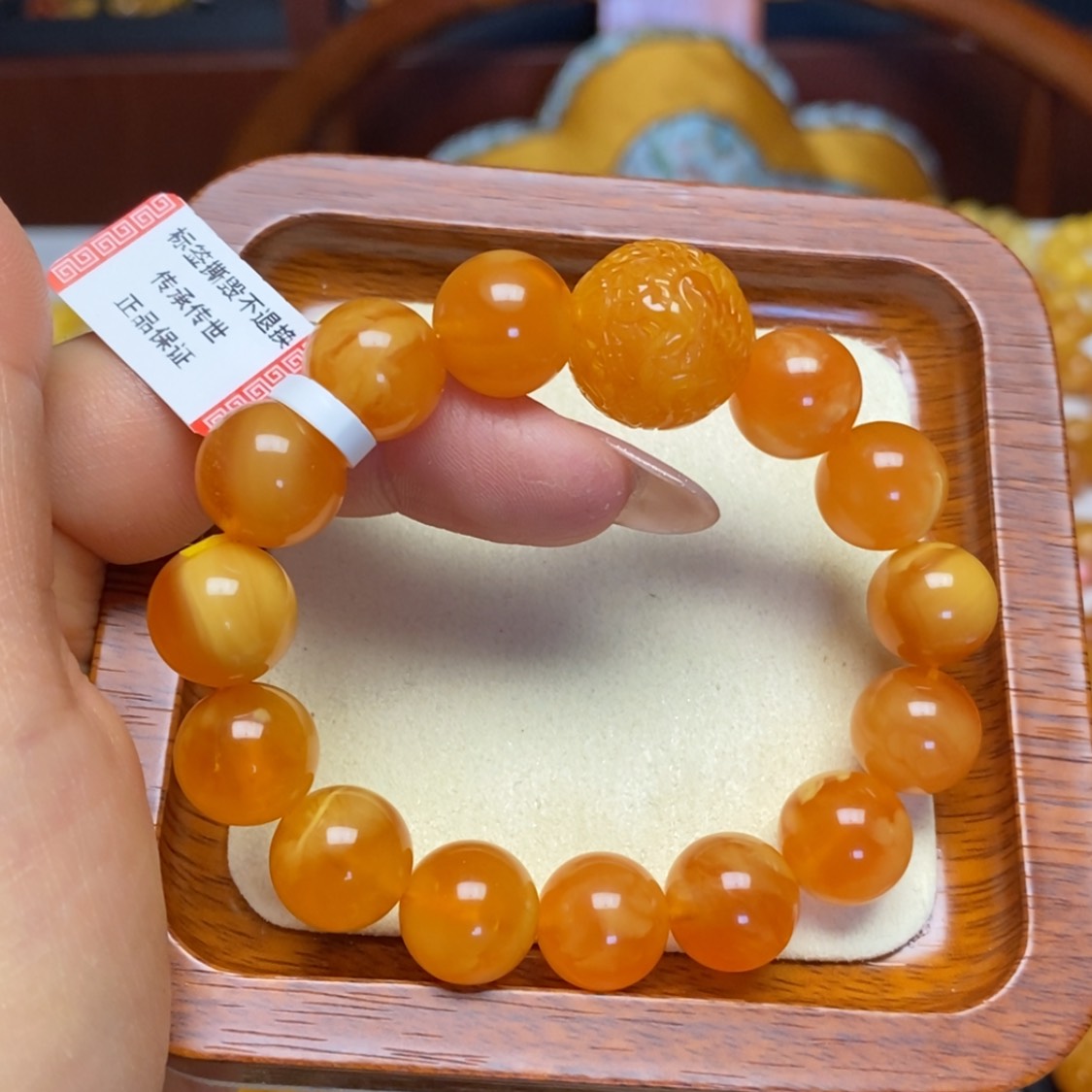 【闪购商品】蜜蜡手链未镶嵌手串