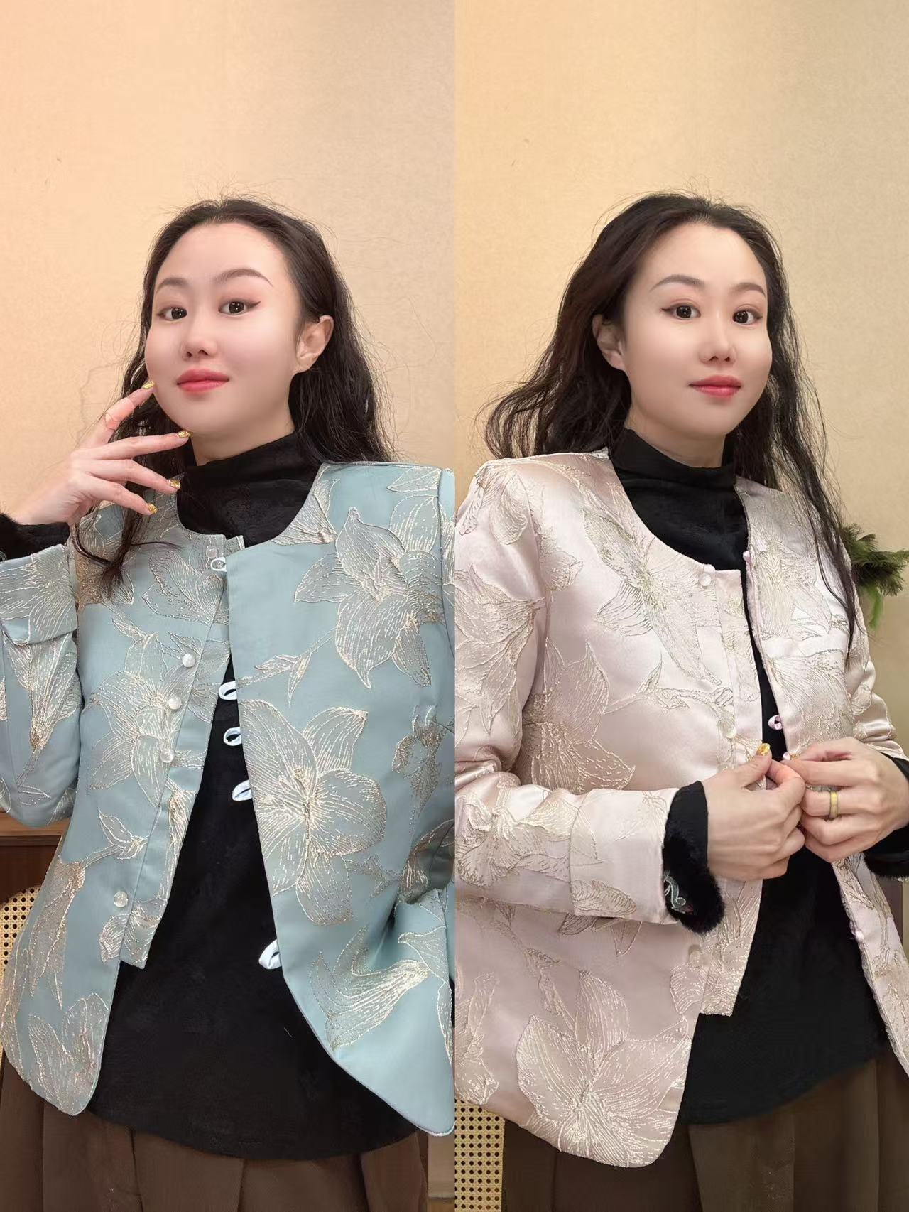 【澜公子9393】风华*新款夹棉夹厚新中式国风宽松外套