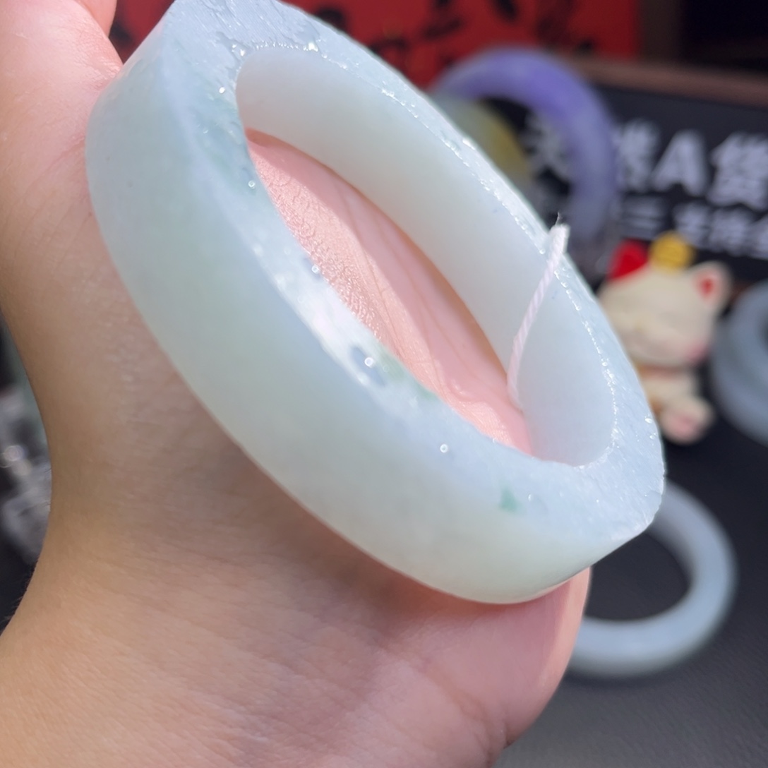 定制翡翠未镶嵌翡翠手镯定制不退不换57-60