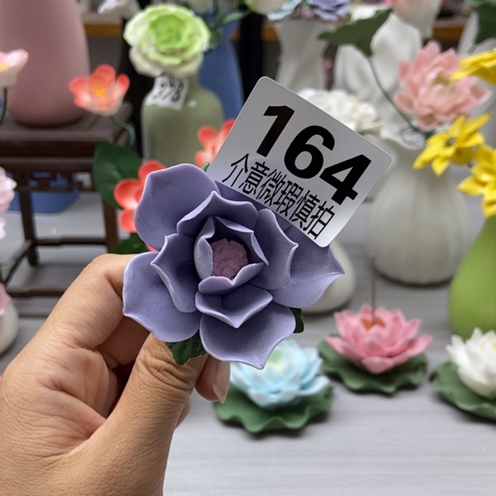 陶瓷手工制作陶瓷花