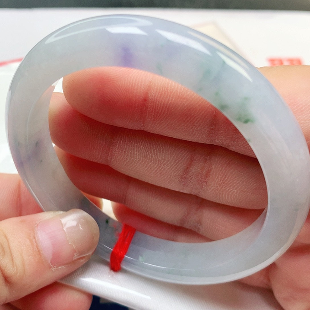 未镶嵌手镯翡翠缅甸天然翡翠a货莫奈花园116号