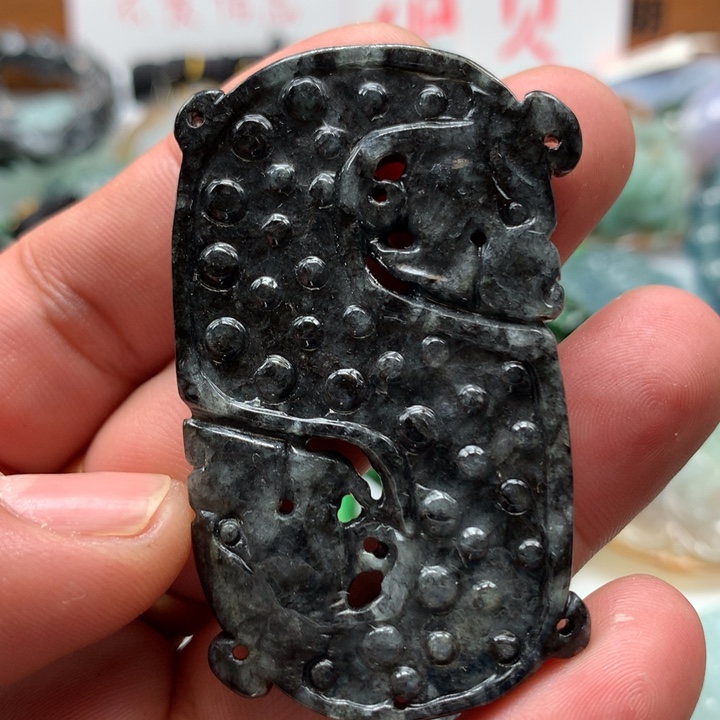 翡翠颈饰未镶嵌保真天然a货翡翠