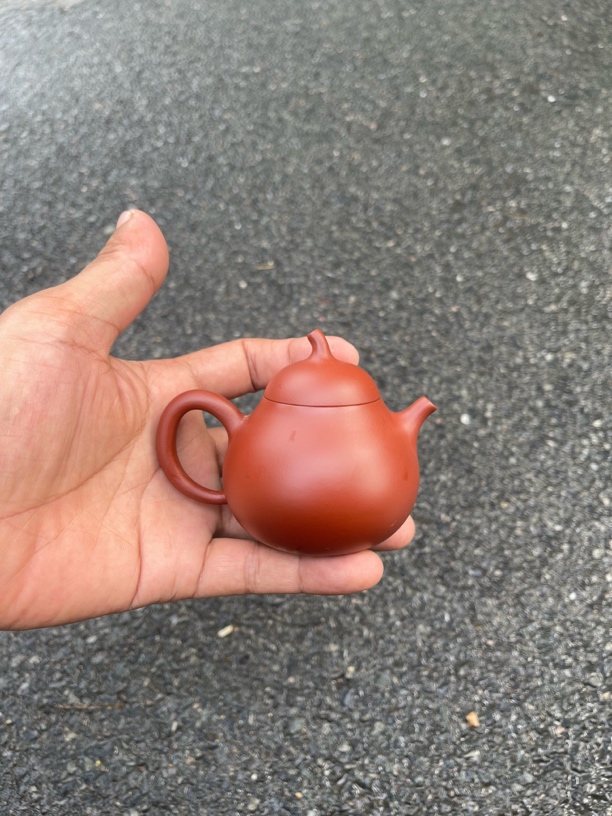茄瓜款手工壶泡茶壶！容量150毫升！朱泥大红袍！做工精细！出水爆爽！