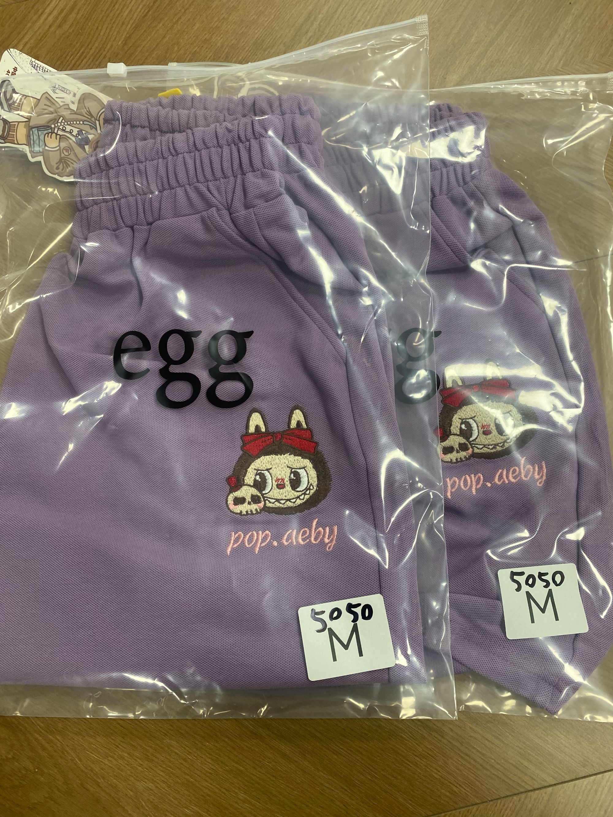 即墨代工 布布朱地 网眼棉刺绣短裤  5050