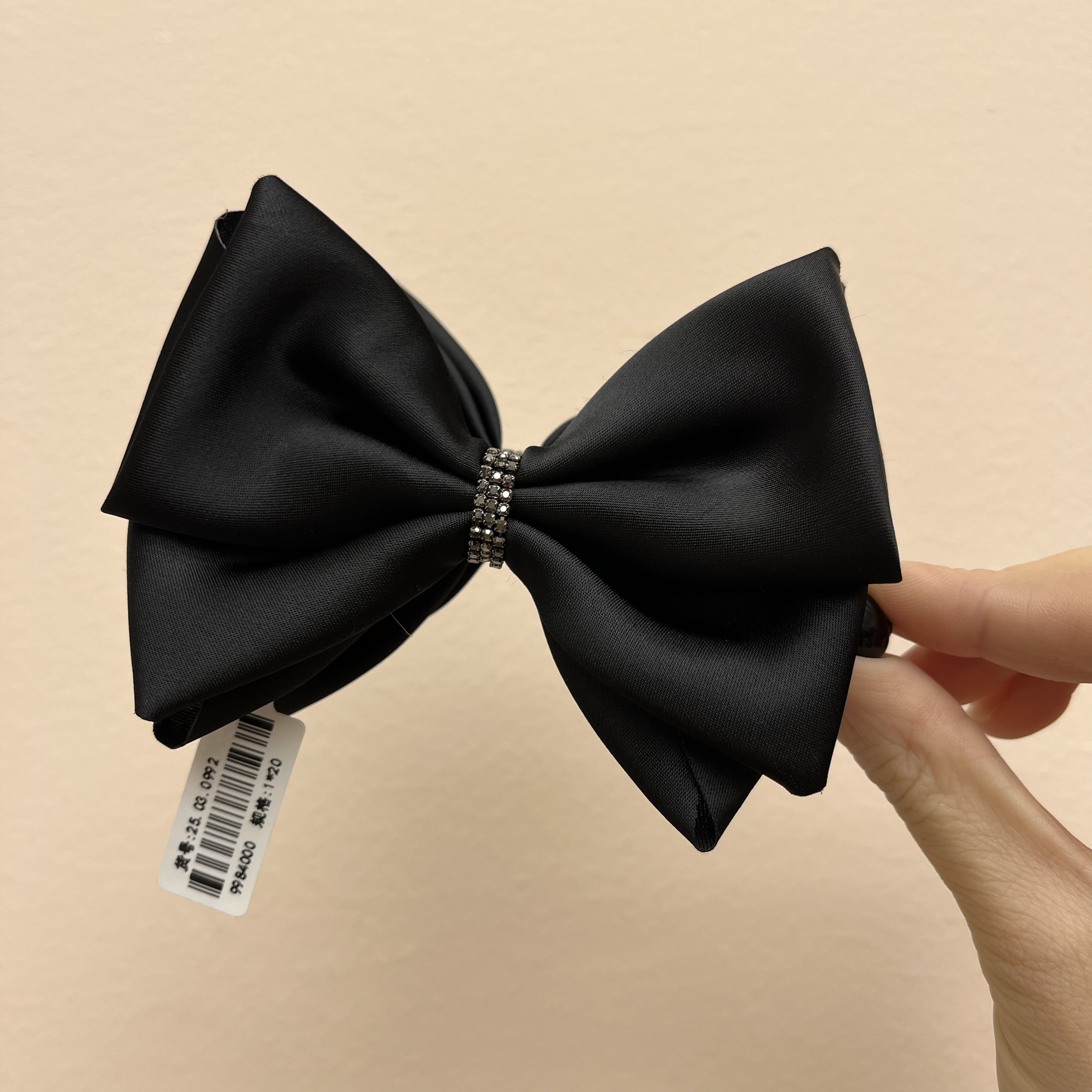 【蝴蝶结闪烁香蕉夹】约9公分轻奢气质百搭发饰时尚抓夹简约优雅