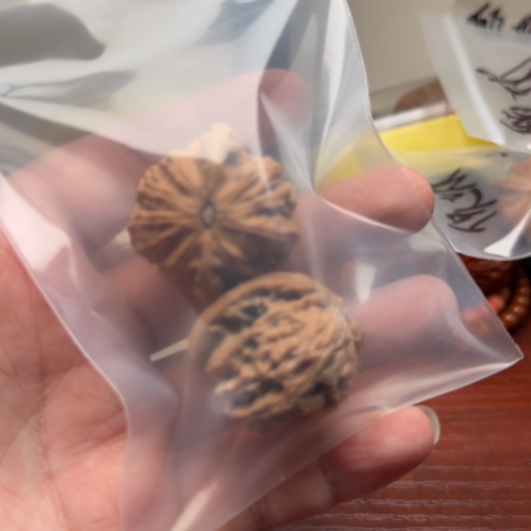 文玩核桃把件磨盘