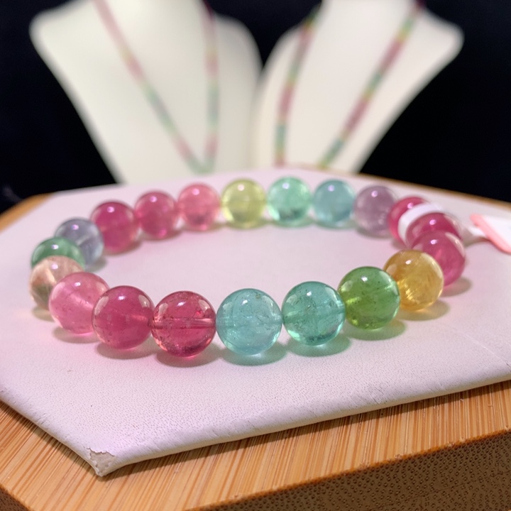 双色碧玺手链未镶嵌