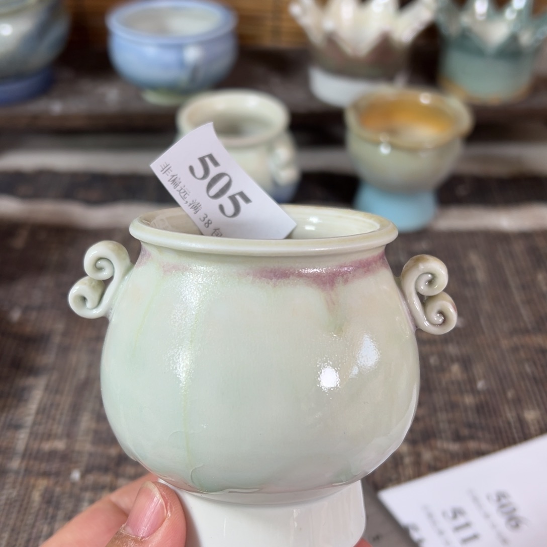 红陶景德镇手工花盆