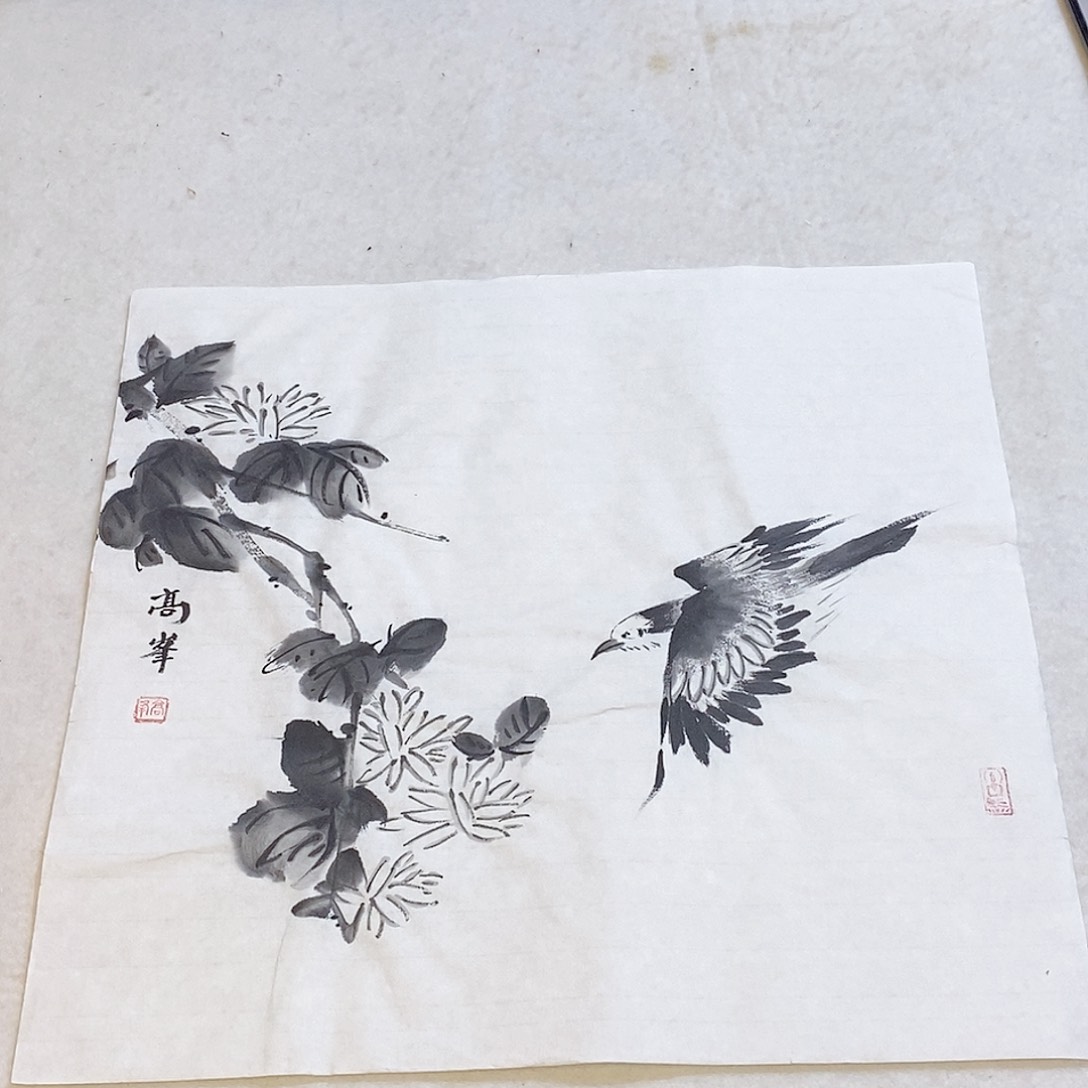国画高峰手绘写意画
