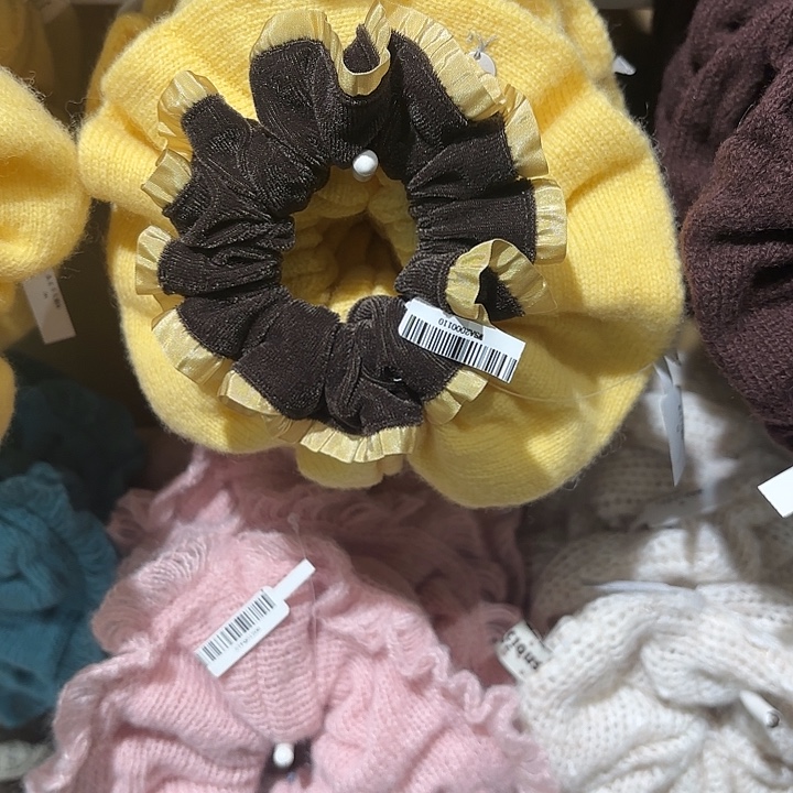 布艺铁合金植绒拼接发圈