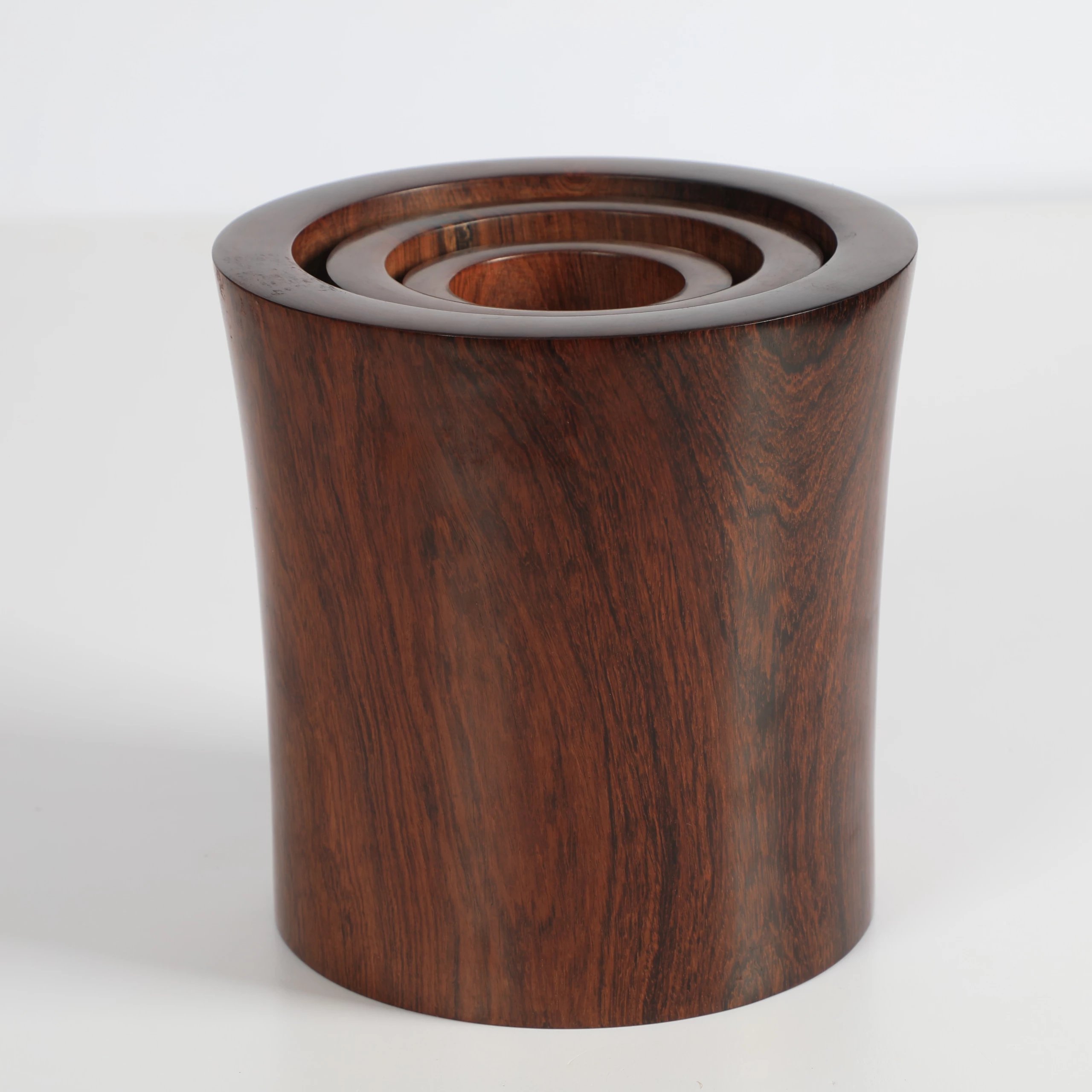 【檀锦阁】黄花梨笔筒三件套-A080