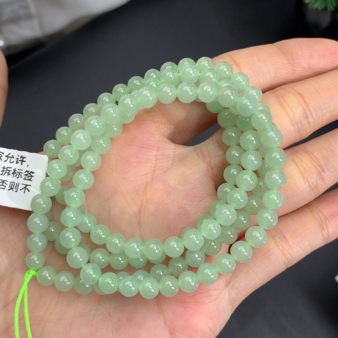 翡翠手链未镶嵌卡5.2冰胶晴项链