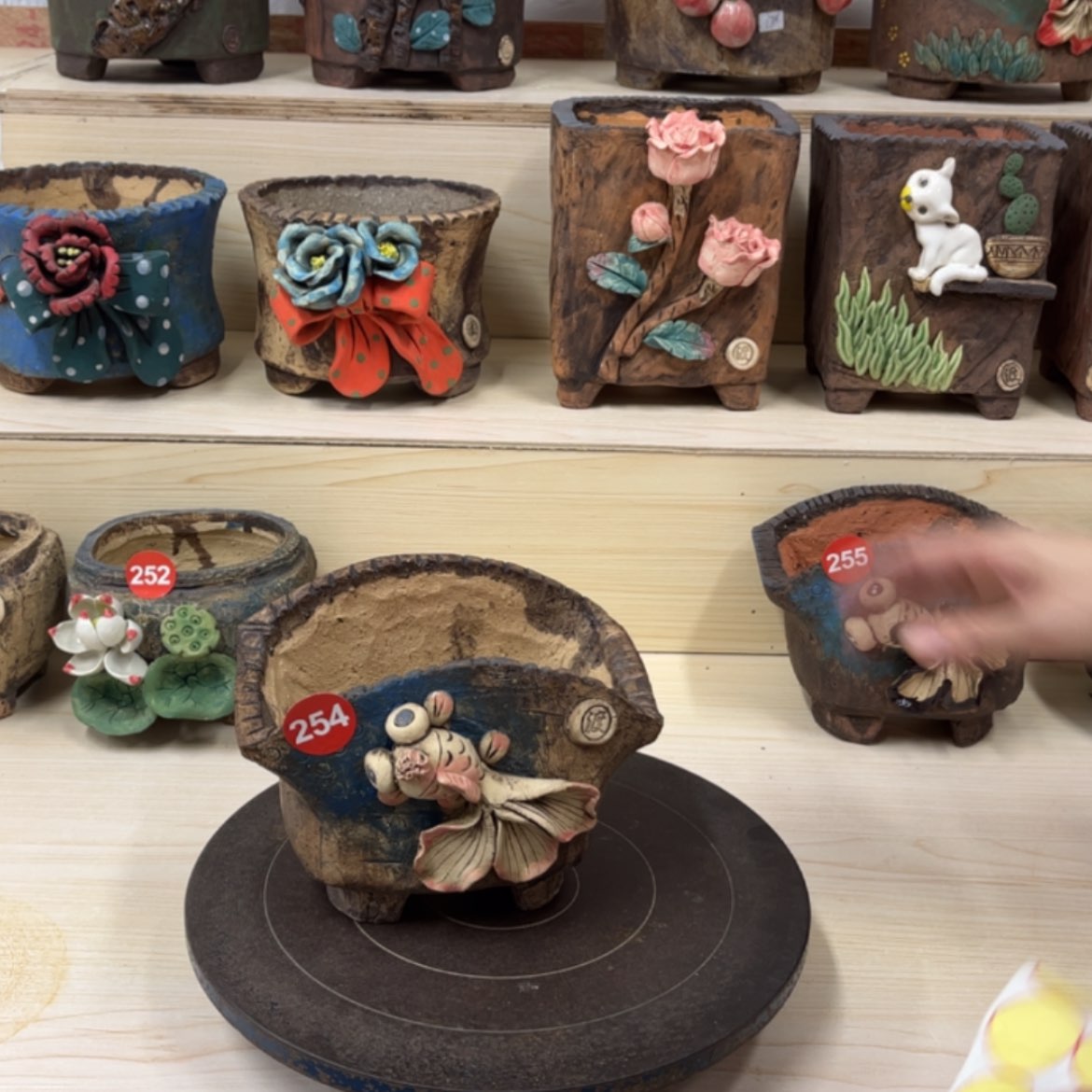 【闪购商品】紫砂花盆254号内口15×9外高12