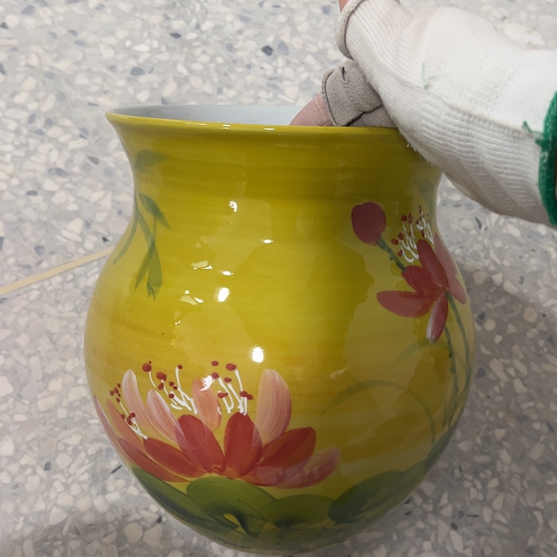 玫***茶景德镇陶瓷花盆花盆瑕疵价