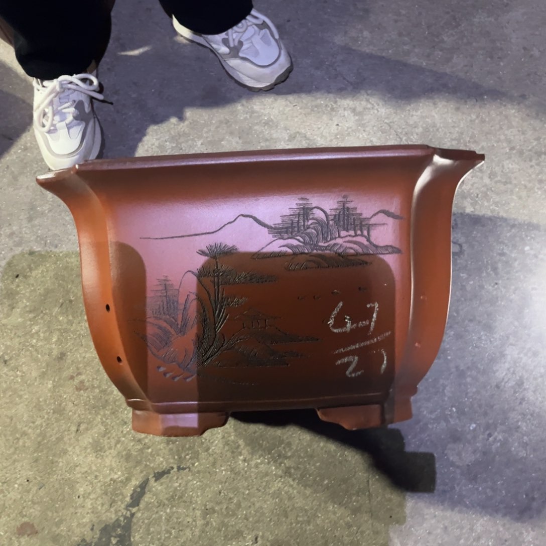 紫砂花盆盆景艺术