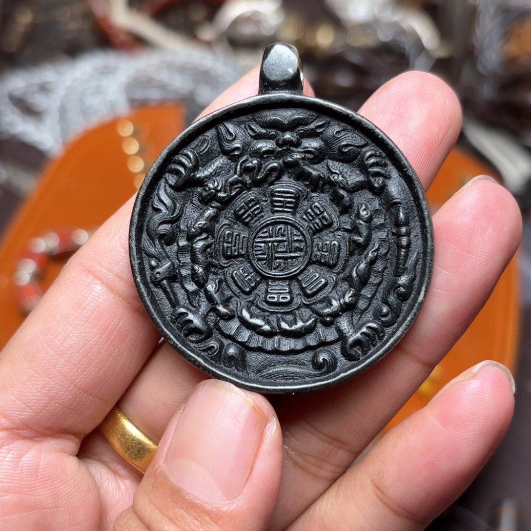 钞*力铜星月菩提吊坠项链