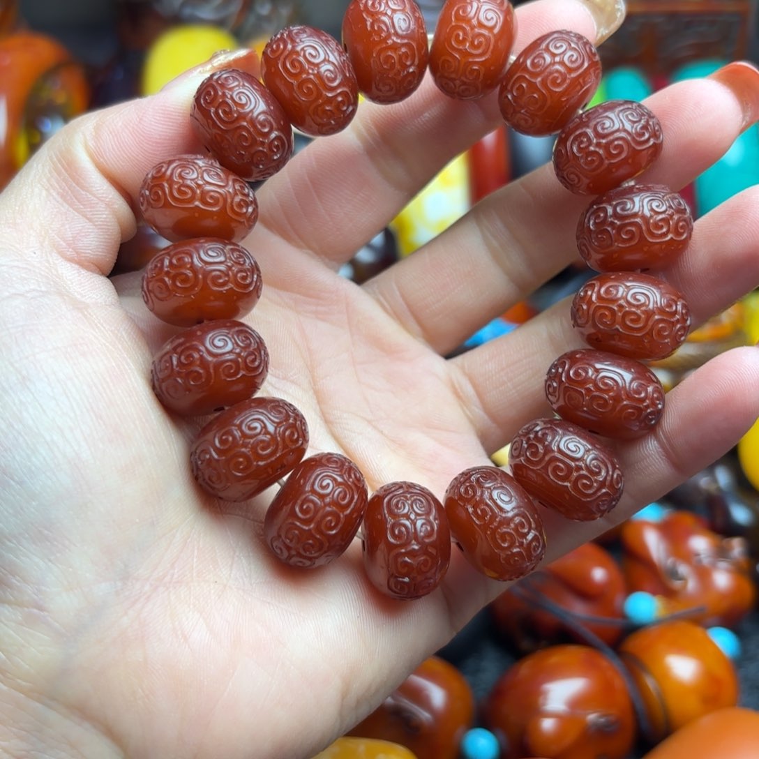 琥珀手链未镶嵌蜜蜡