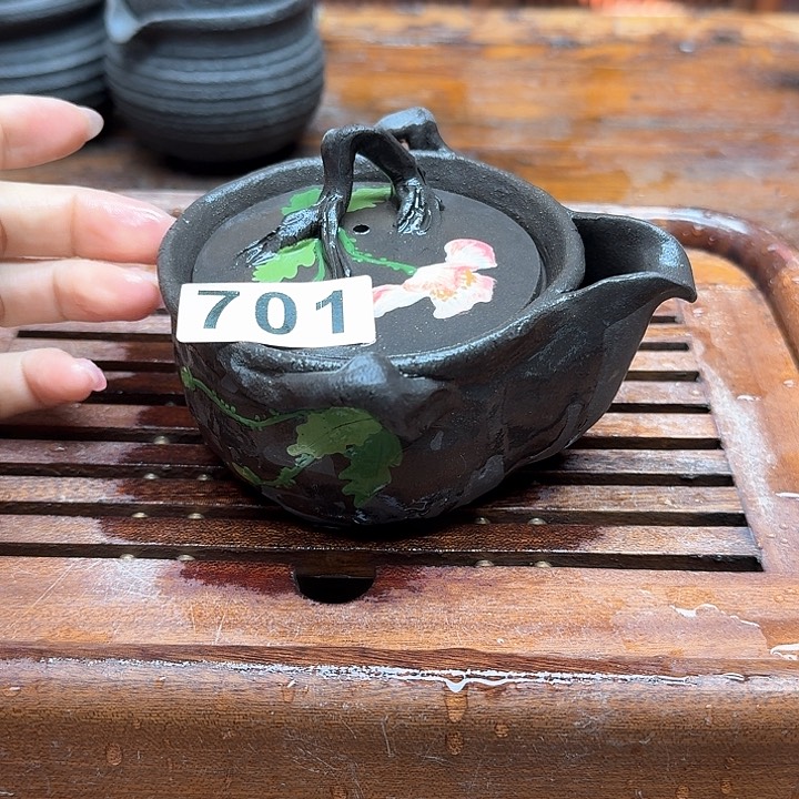 纯手工制作粗陶茶具