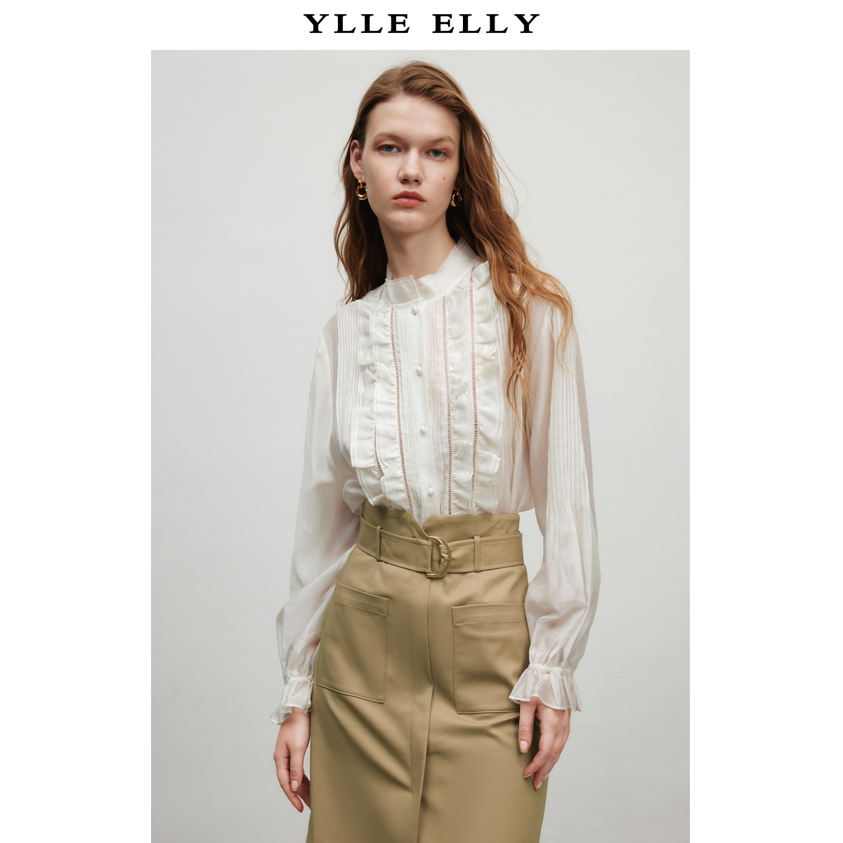 【小七专属】设计款纯色衬衫Y311300003