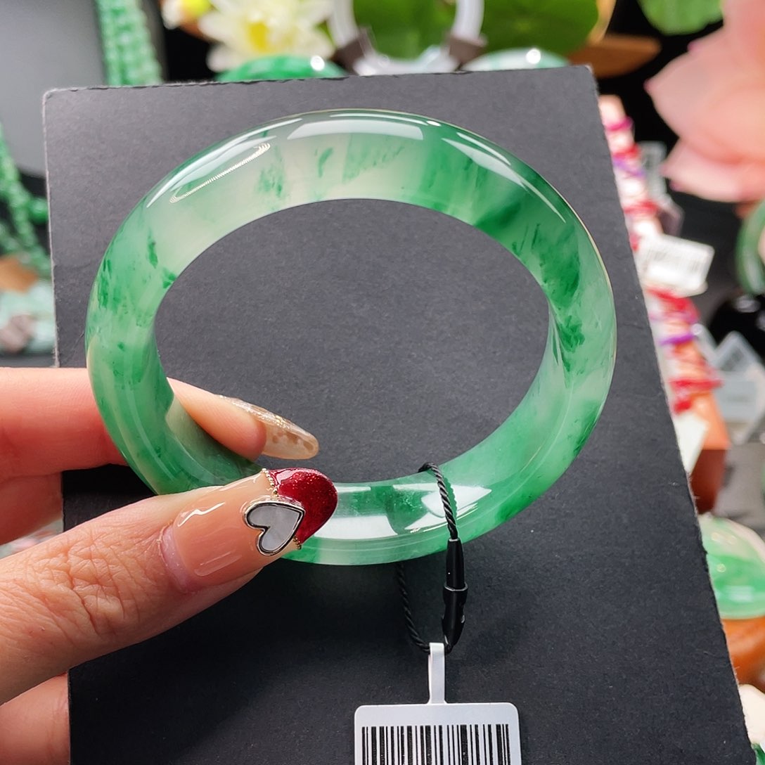 石英质玉手镯未镶嵌不***❤57.2