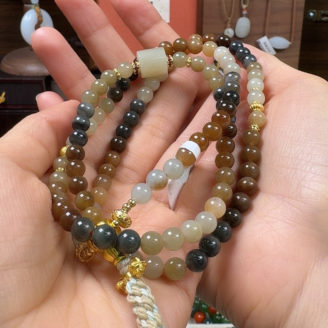 和田玉未镶嵌手链