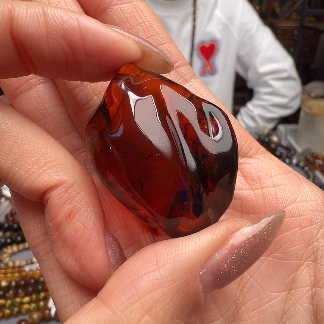 琥珀未镶嵌裸石抚顺琥珀30287