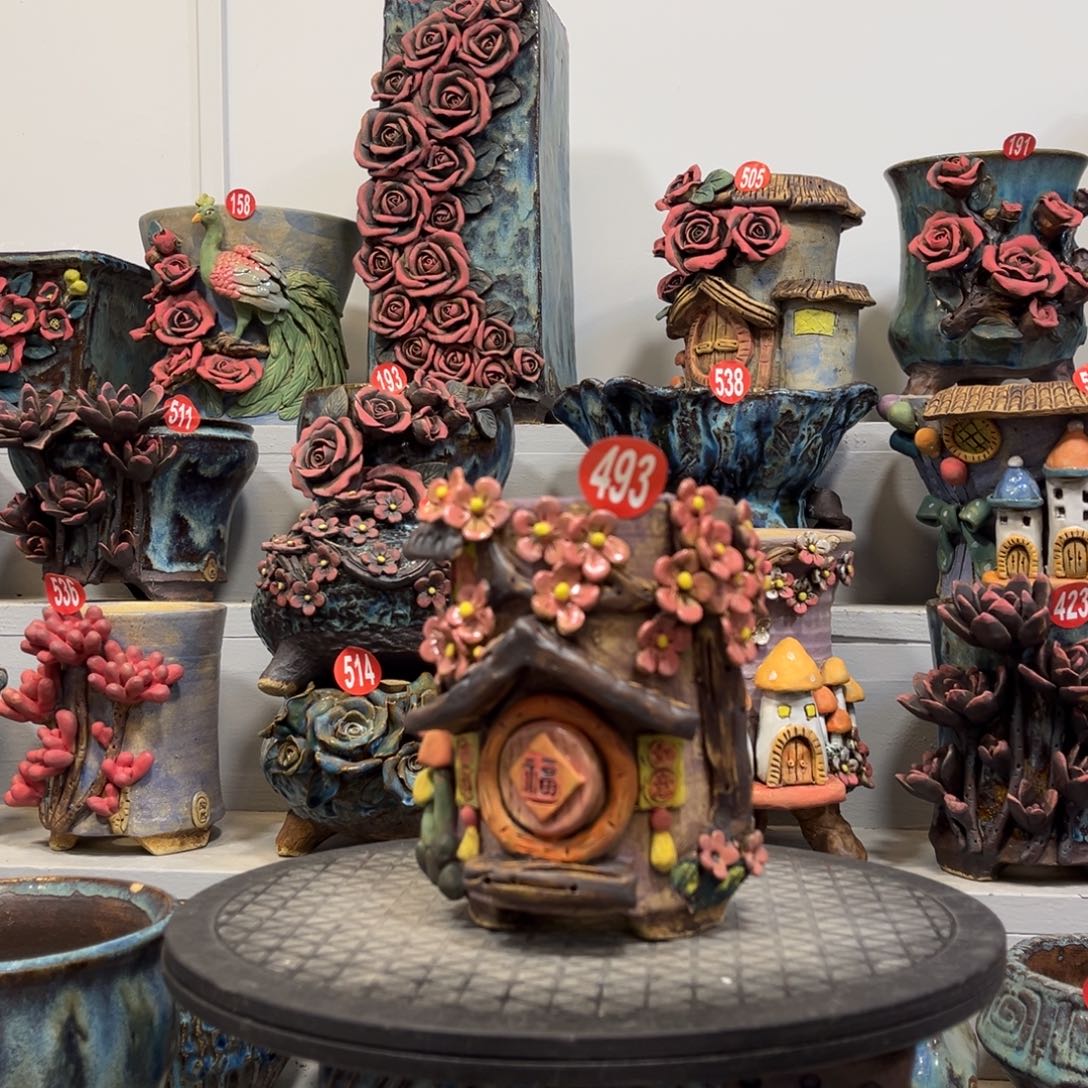 陶瓷微瑕493号陶然花盆厂家直销