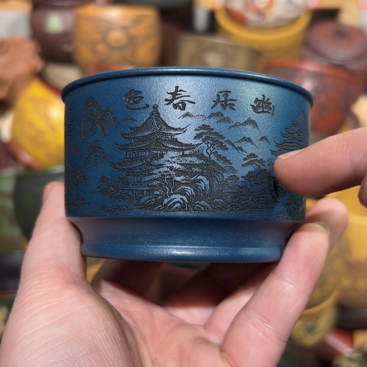 紫砂茶杯宜兴紫砂主人杯