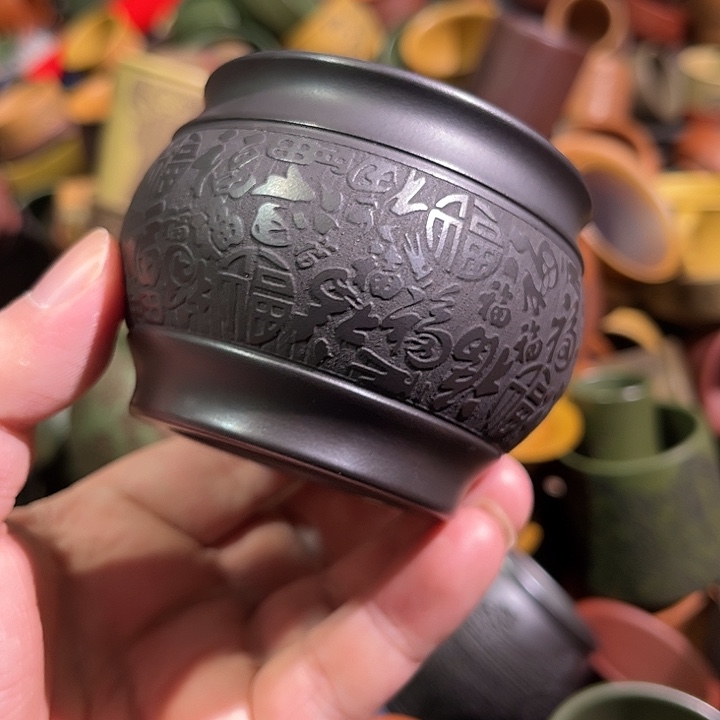 紫砂茶杯全手工紫砂主人杯