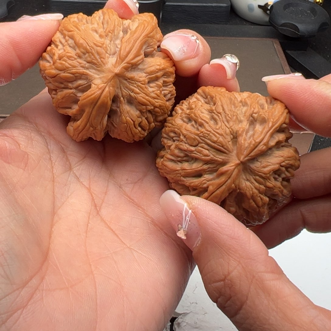 文玩核桃把件粗筋46