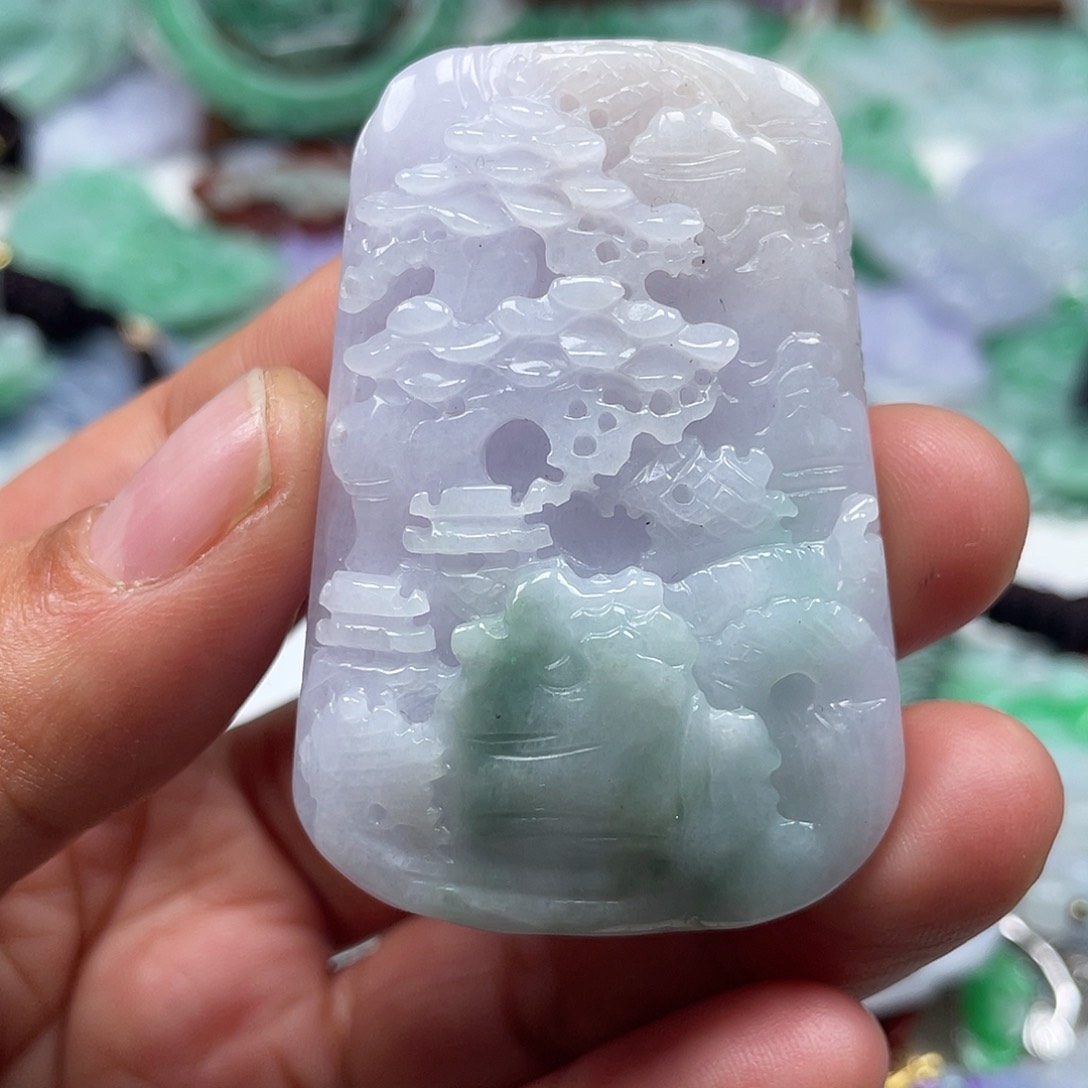 颈饰未镶嵌翡翠翡玉缘翡翠