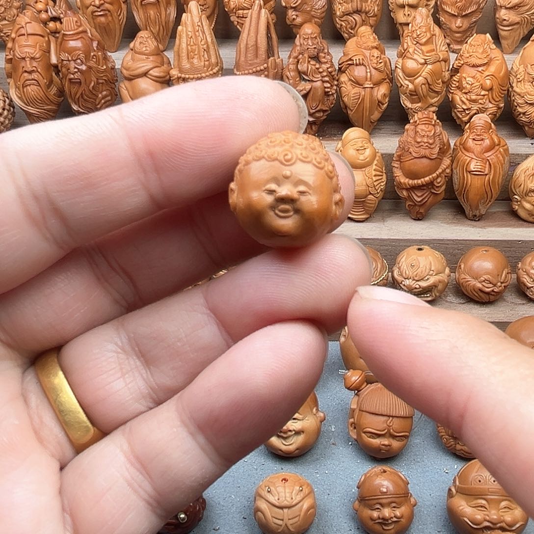 猴头核桃吊坠18宝宝佛