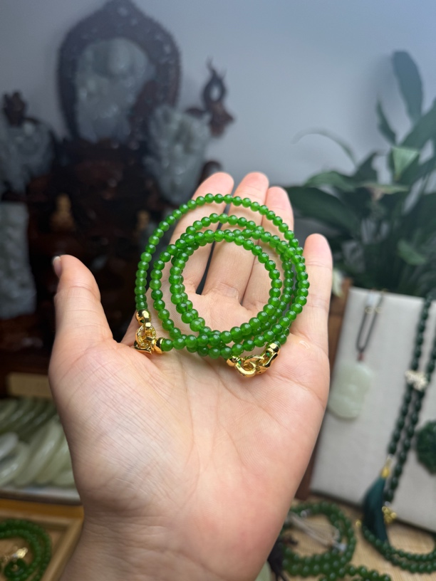《诚瑞玉业》精品卡4冰绿定制链子