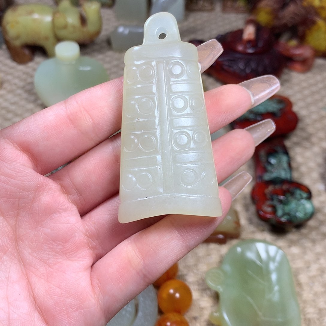 白玉菩提吊坠挂件