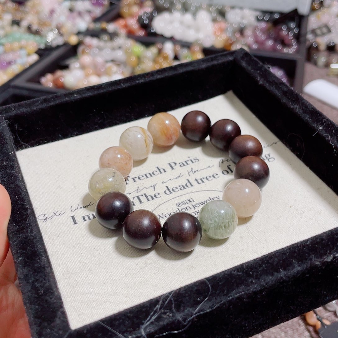 水晶未镶嵌手链木➕千层