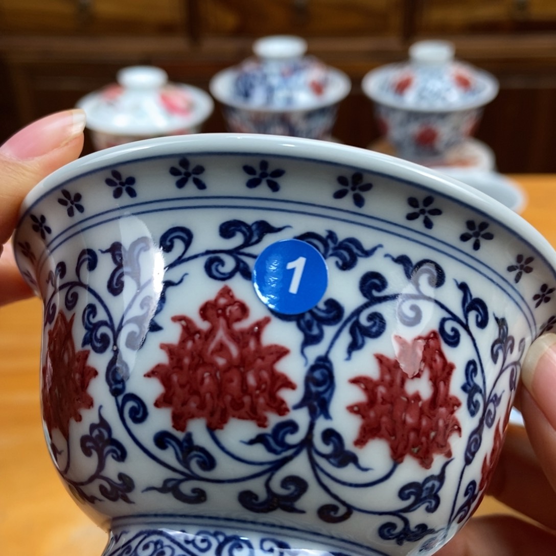 手绘现代茶具非古董