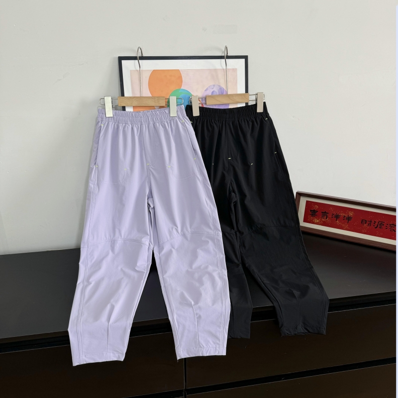 清仓~亲子款夏季新款中大童透气休闲运动宽松户外速干打结长裤