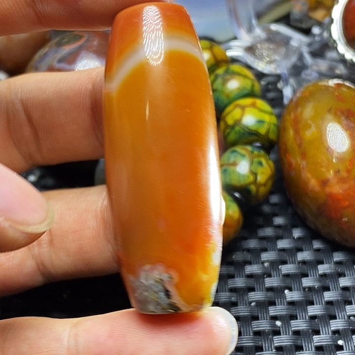 挣***猬玛瑙/玉髓未镶嵌颈饰