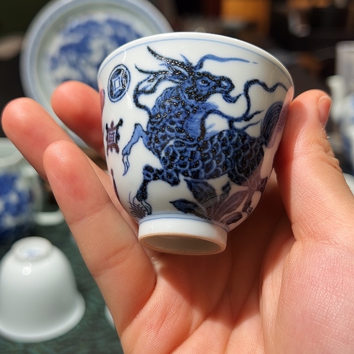 元青拙手仿元画片单杯杯杯