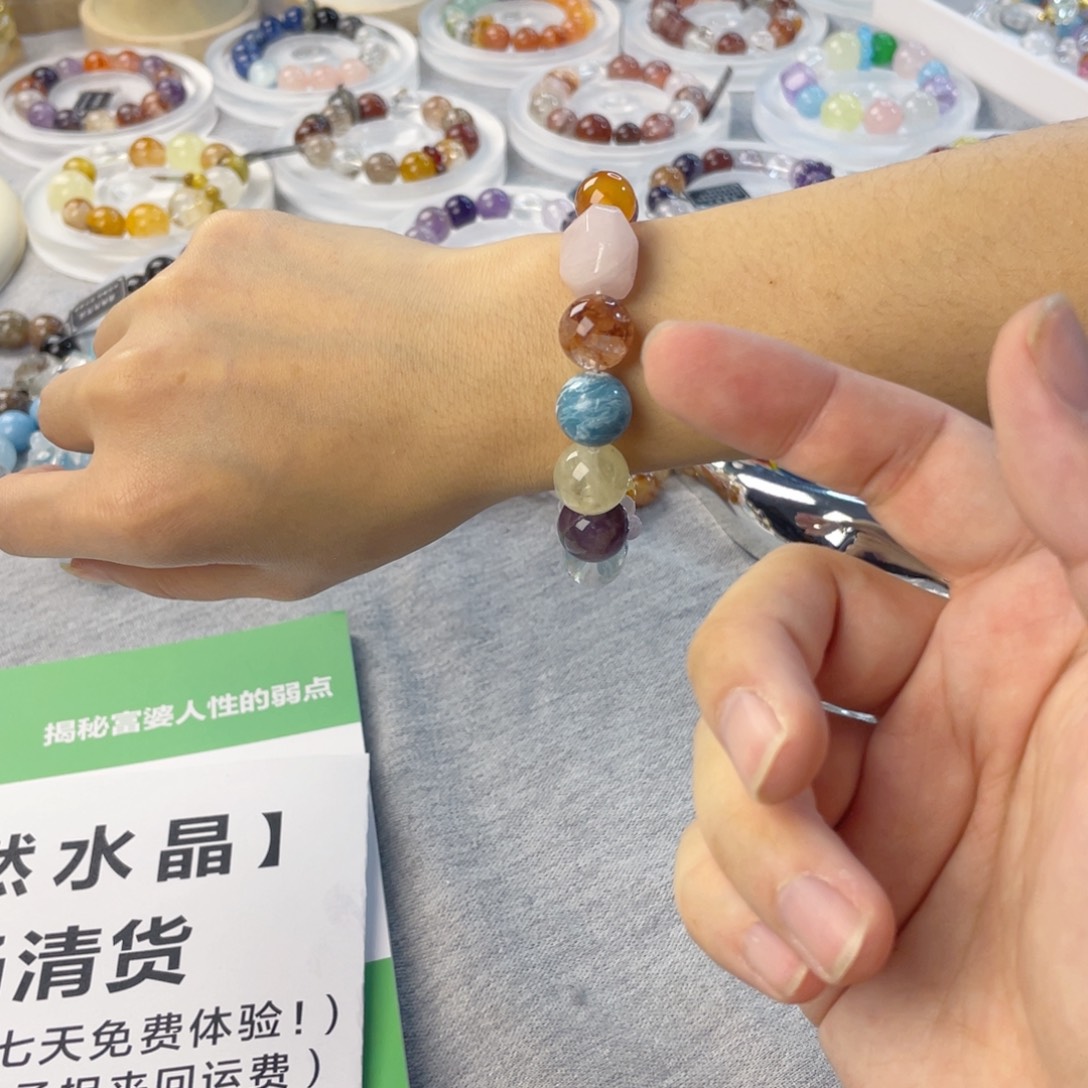 水晶手链银S925镶嵌