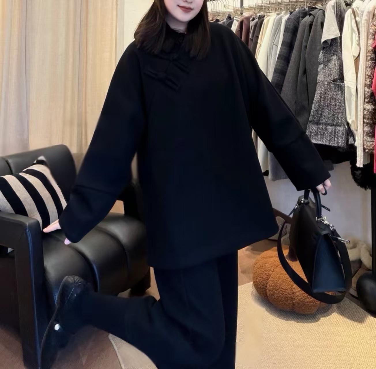 2025秋冬季新款新中式国风时尚洋气复古中国风（起球介意勿拍）