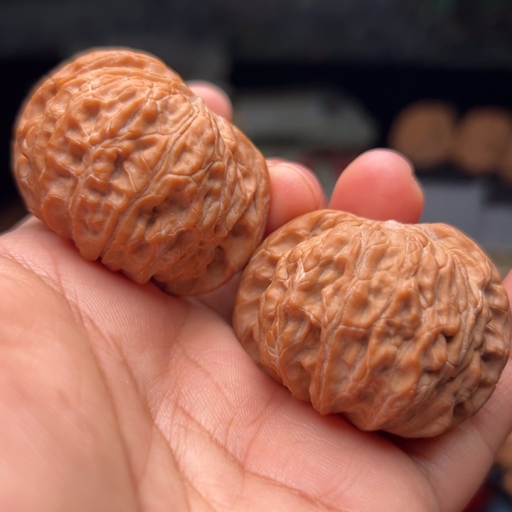 文玩核桃把件42蝴蝶磨