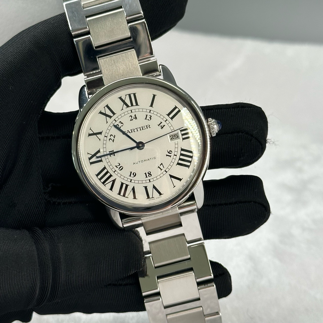 99新 Cartier/卡地亚 伦敦/男表/罗马刻/42mm