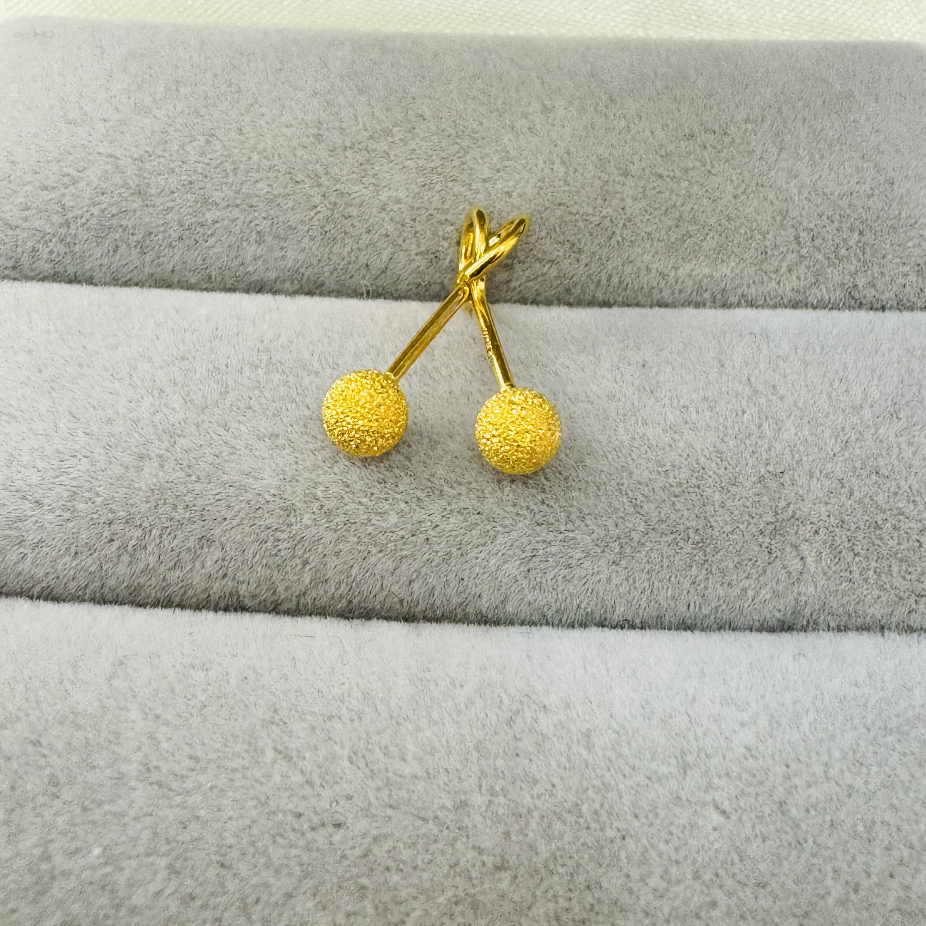 【莹莹专享】足金999饰品 磨砂耳钉 1.07 GP