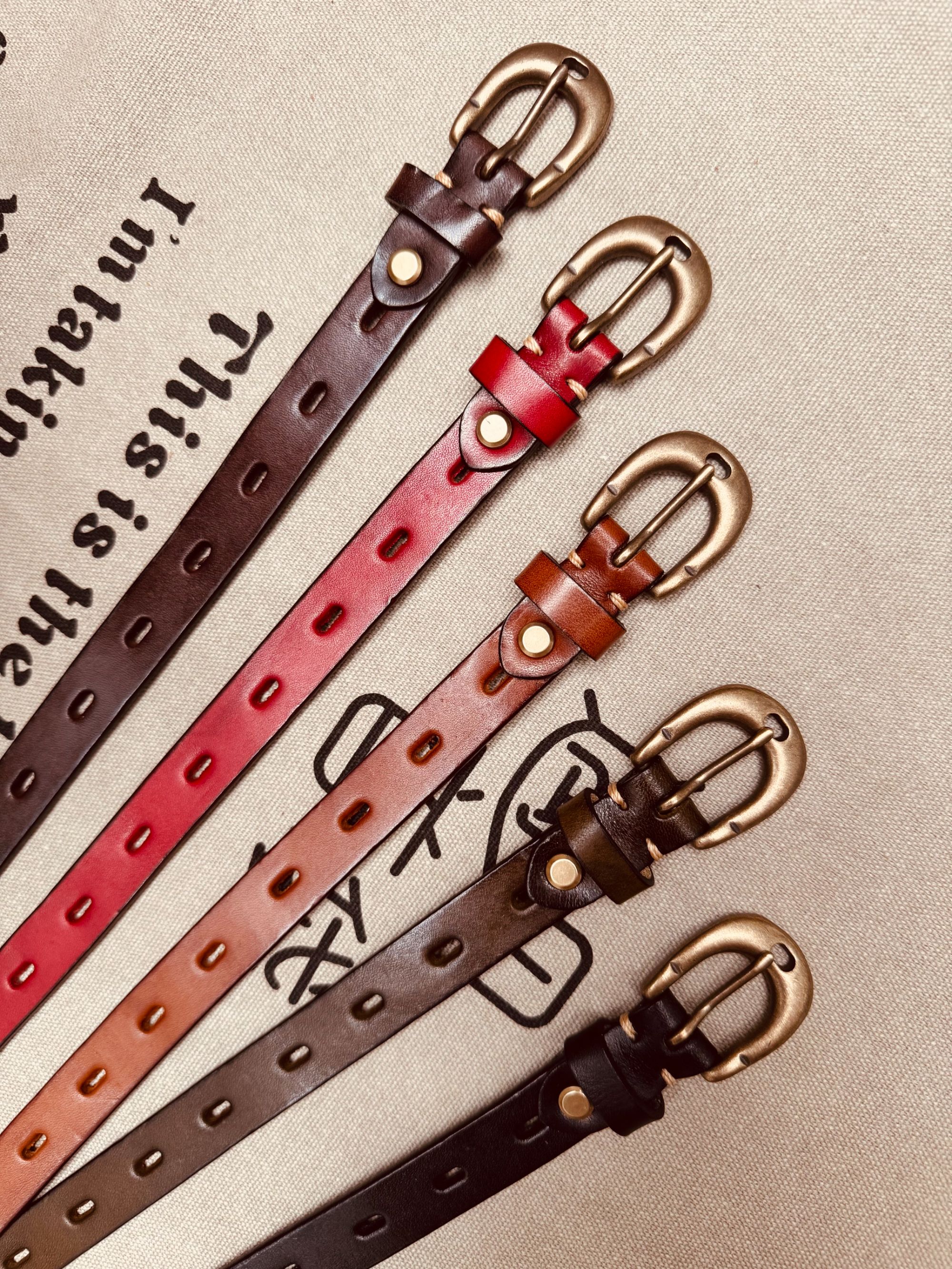 头层牛皮精致个性复古女士腰带 sd0186