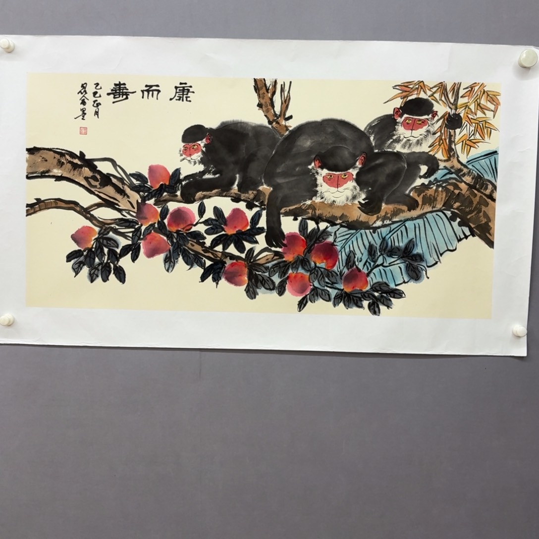 国画艺术家真人手绘