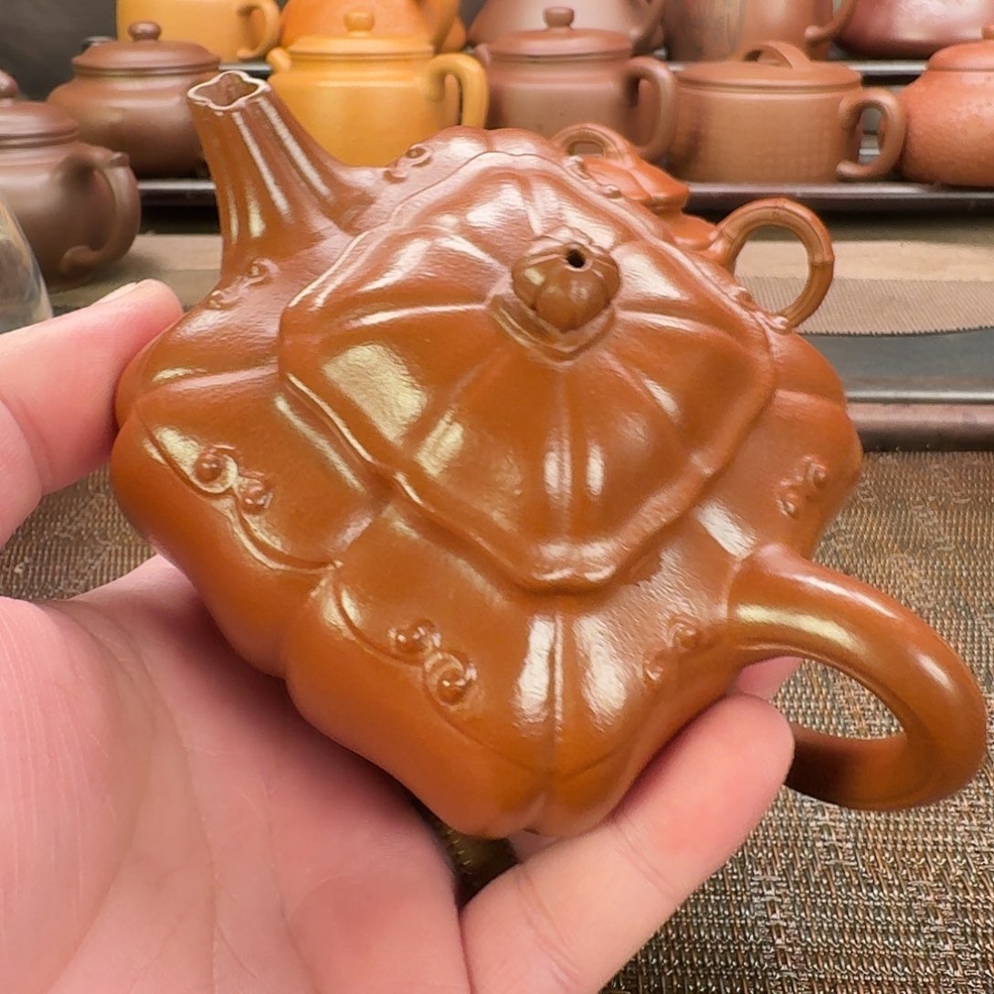 原***叶茶壶紫砂原矿紫砂